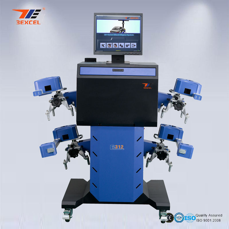 Car 3D Wheel Aligner Automatic Machine High Precision With Adjustable Camera Beam